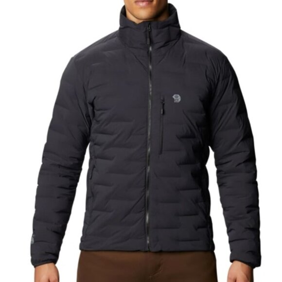 Mountain Hardwear Men's Gray Stretchdown Zip Up‎ Puffer Jacket - Size M Medium - Picture 1 of 8